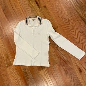 Burberry Cream color Long sleeved shirt